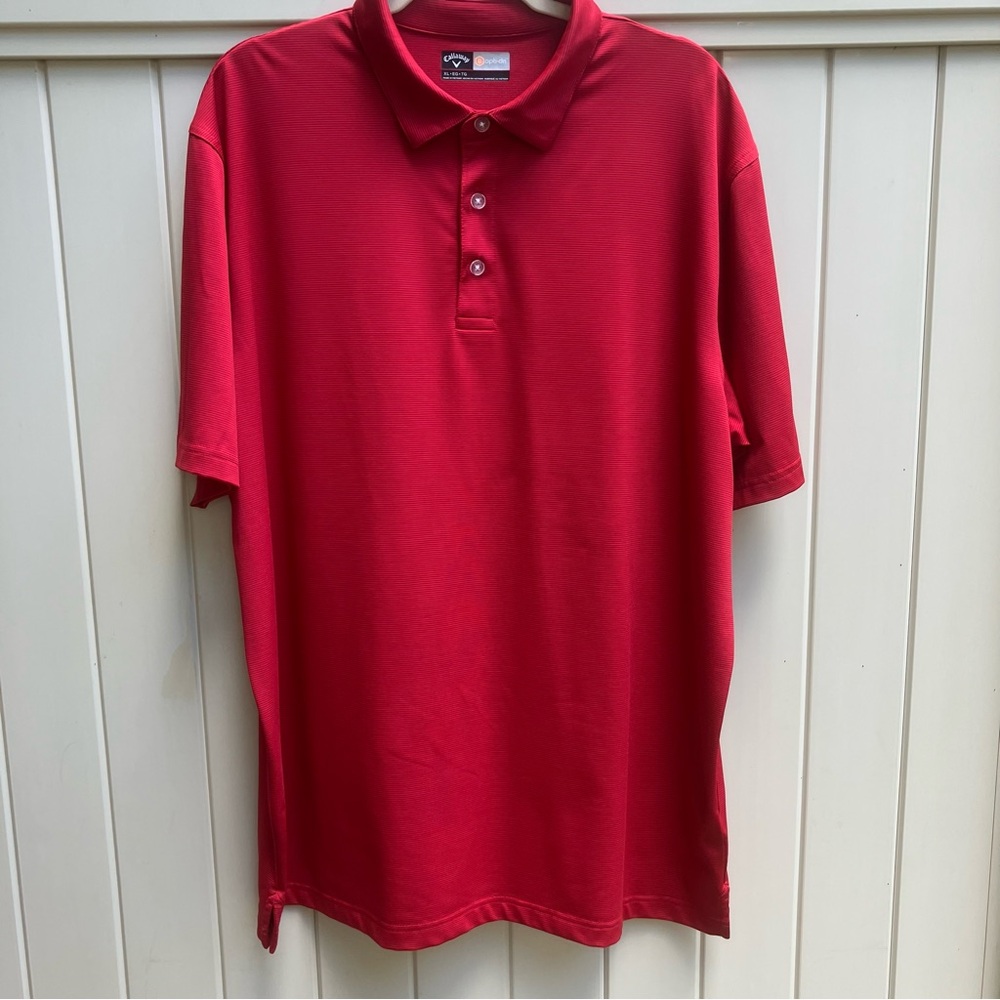 Callaway polo XL men’s opti-dri red golf dadcore 4th of July, blokecore